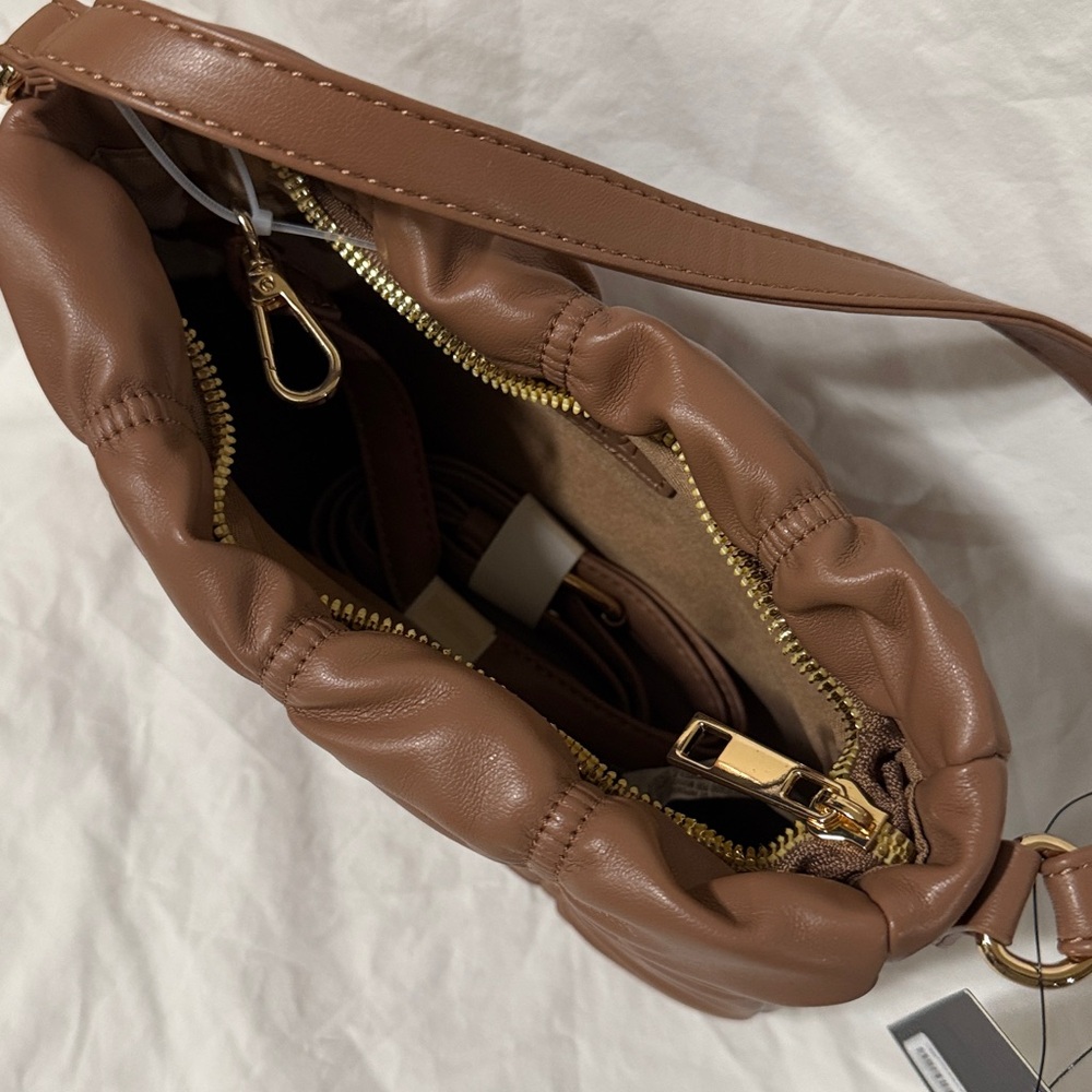 Forever 21 Tan Gathered Shoulder Bag - Picture 3 of 6